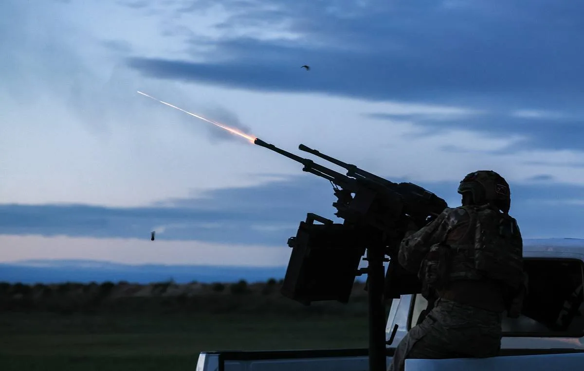 Air defense repelling drone attack targeting industrial zone of Nevinnomyssk