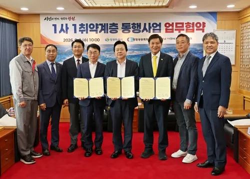 창원시·창원상의, '1사 1취약계층 동행사업'…연계 경로당 지원