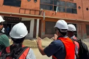 Comisión presidencial realiza revisión técnica al edificio Mazzilli en Tacarigua
