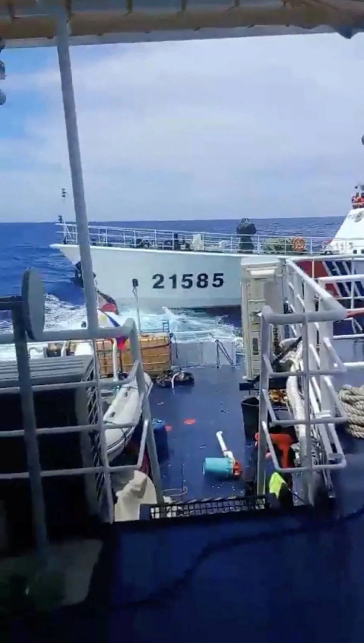 Philippines says Chinese ship ‘rammed’ government vessel in South China Sea