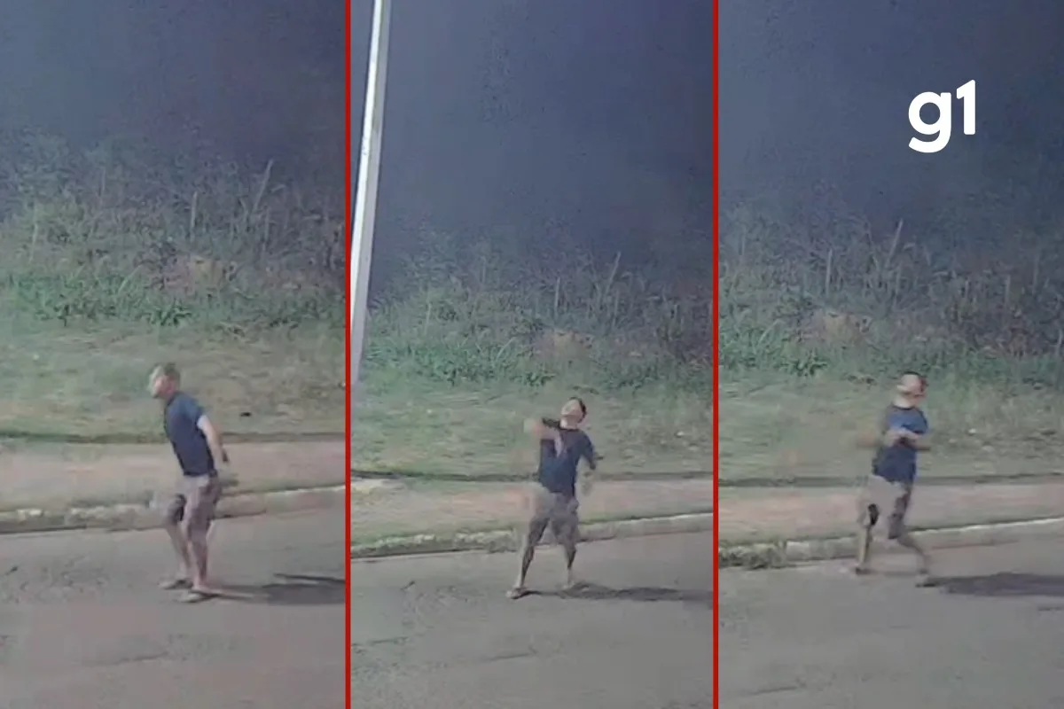Homem é preso após ser flagrado tentando danificar câmera de segurança em Cuiabá; vídeo