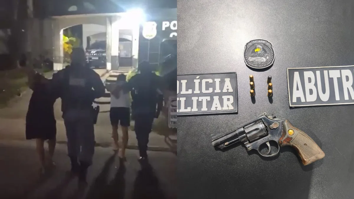 Dupla é presa em flagrante após tentar assaltar farmácia em Laranjal do Jari, no AP