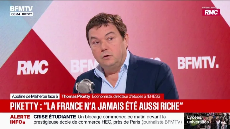 Taxation des hauts patrimoines: "Les milliardaires ne paient pas d'impôts sur le revenu, c’est toute l'histoire", Thomas Piketty, économiste français