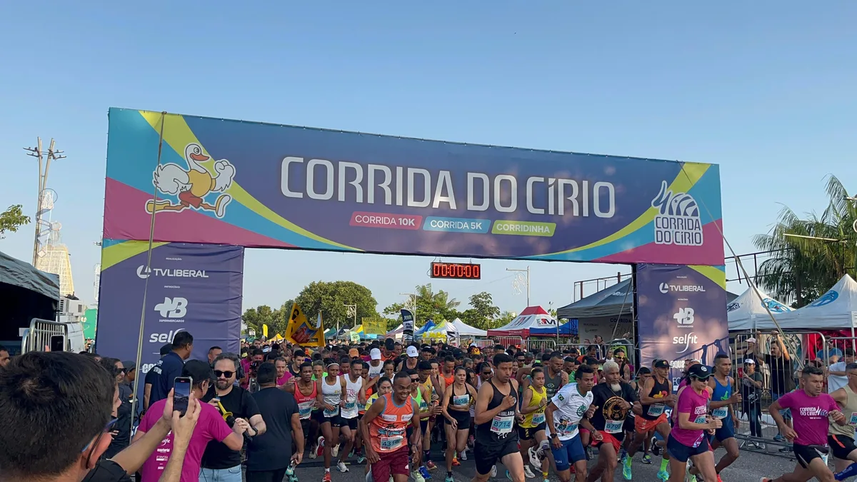 Corrida do Círio 2026 reúne atletas, corda e fantasias com caranguejo e coruja em Belém; FOTOS