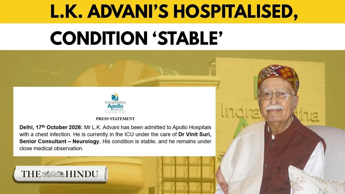 L.K. Advani hospitalised in Delhi with chest infection, Nadda pays visit