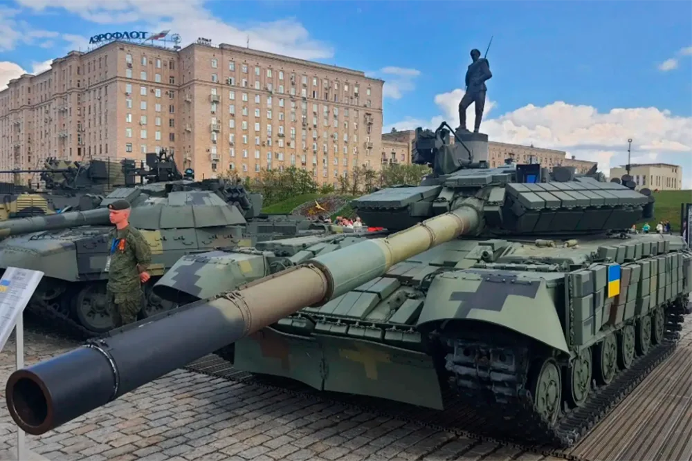 Украинский Т-64 с боекомплектом превратили в противотанковую гранату
