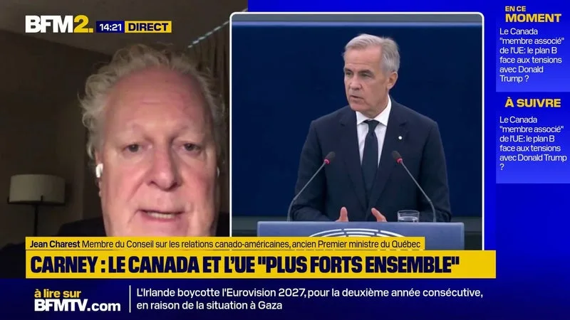 UE-Canada: "Le contexte américain accélère" l’approfondissement des relations avec l’Europe, selon Jean Charest, ancien Premier ministre du Québec