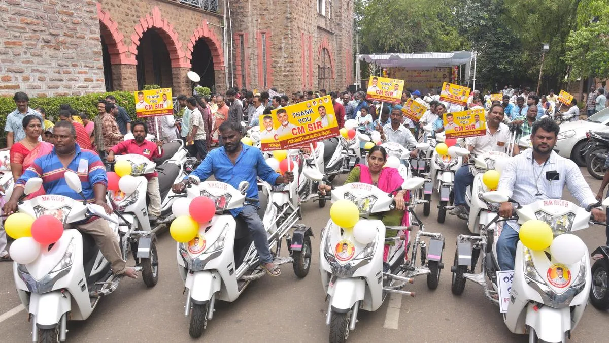 51 PwDs in Vizag get three-wheel bikes
