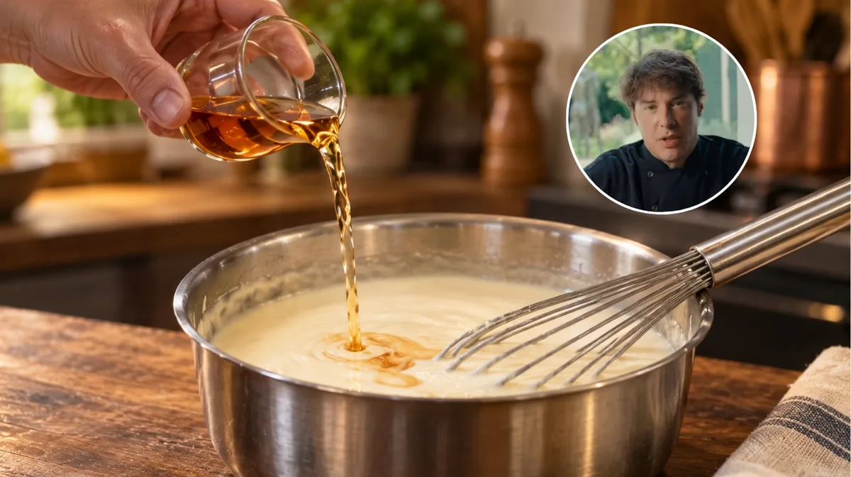 Jordi Cruz, chef: “Para darle más sabor a la bechamel, uso 50 ml de brandy, 50 g de manteca y 2 g de pimienta negra”