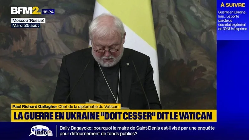 À Moscou, l'émissaire du Vatican appelle aux négociations pour "cesser" la guerre en Ukraine