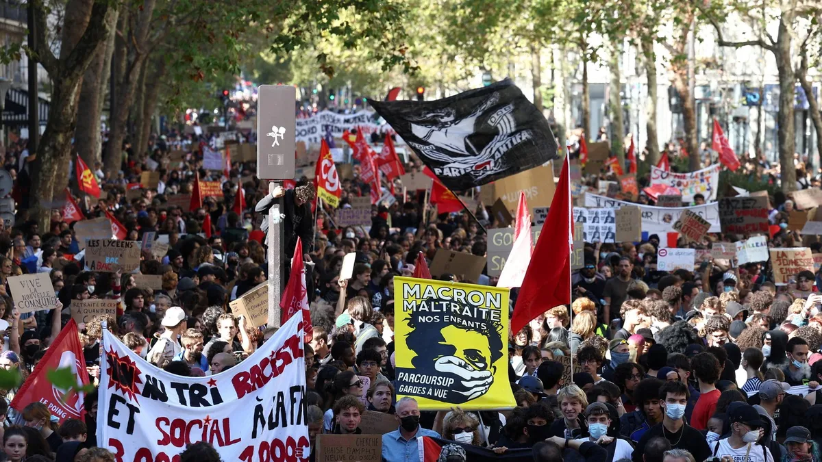 Schülerproteste in Frankreich: "Uns wird nicht zugehört"