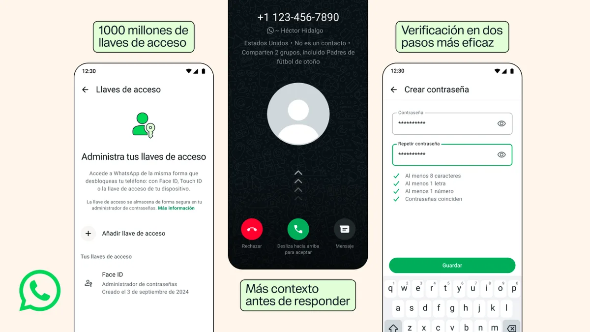 ¿Usas WhatsApp en más de un celular? Ahora tendrás una llave de acceso para cada dispositivo