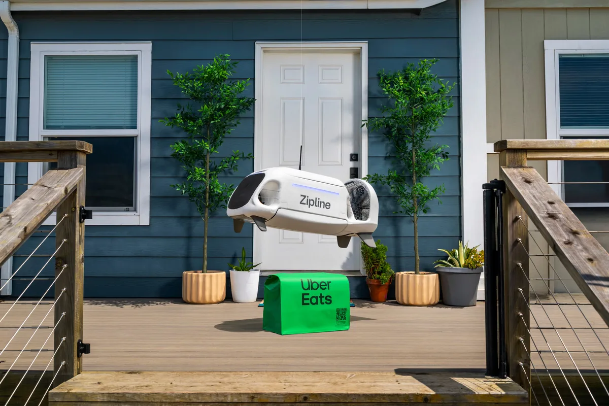 Uber partners with Zipline on Eats drone deliveries