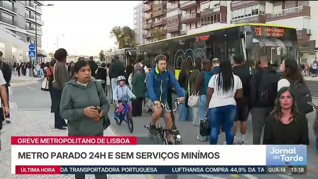 Milhares de pessoas estão a ser afetadas pela greve do metro de Lisboa