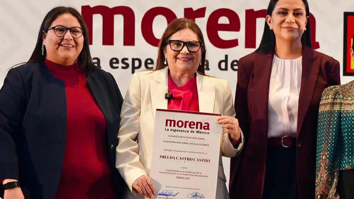 Quién es Imelda Castro, la “corcholata” de Morena en Sinaloa alejada de Rocha Moya