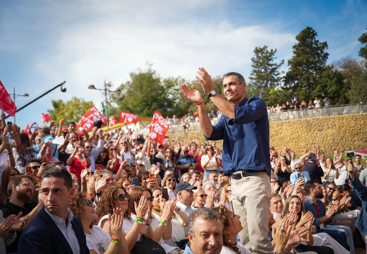 Pedro Sánchez agita la "movilización social" por Mari Carmen para que "desborde" en las urnas a favor de "las mayorías progresistas"
