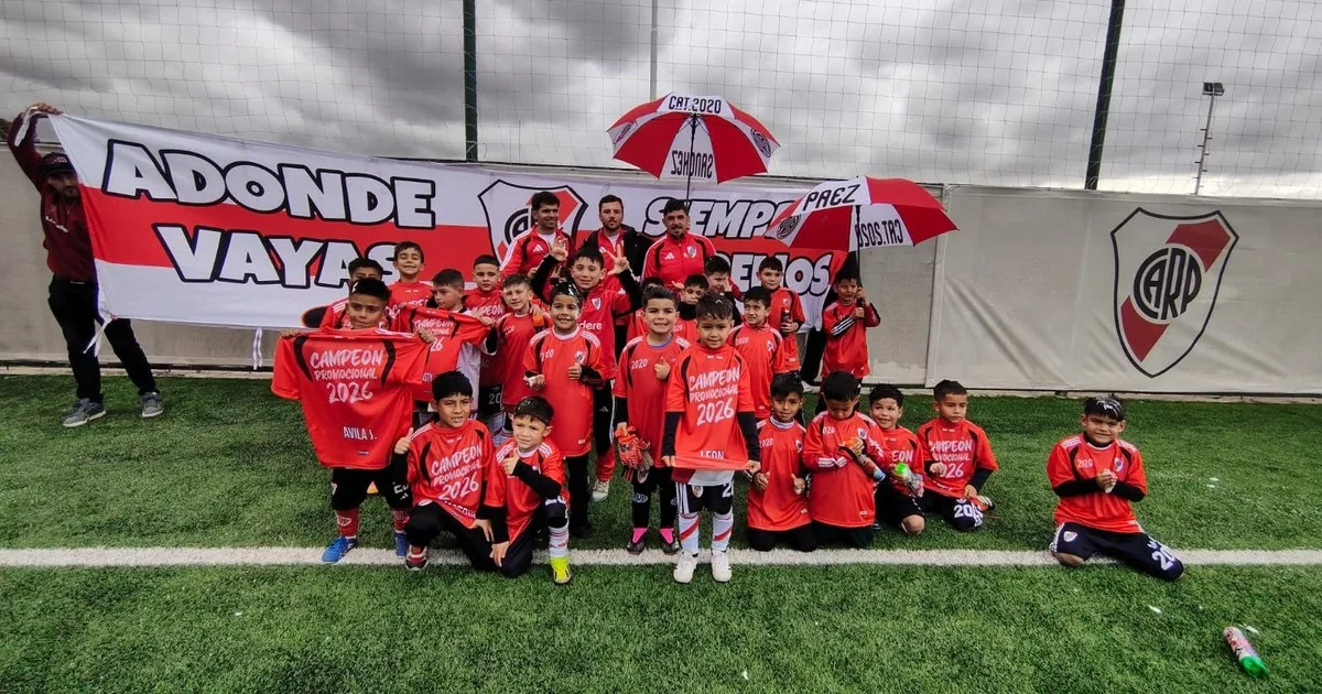 Arrasó River: campeón en siete categorías formativas