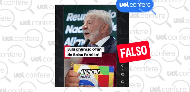 É falso que governo tenha anunciado o fim do Bolsa Família após as eleições