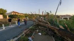 Tornado tears through French village leaving dozens injured