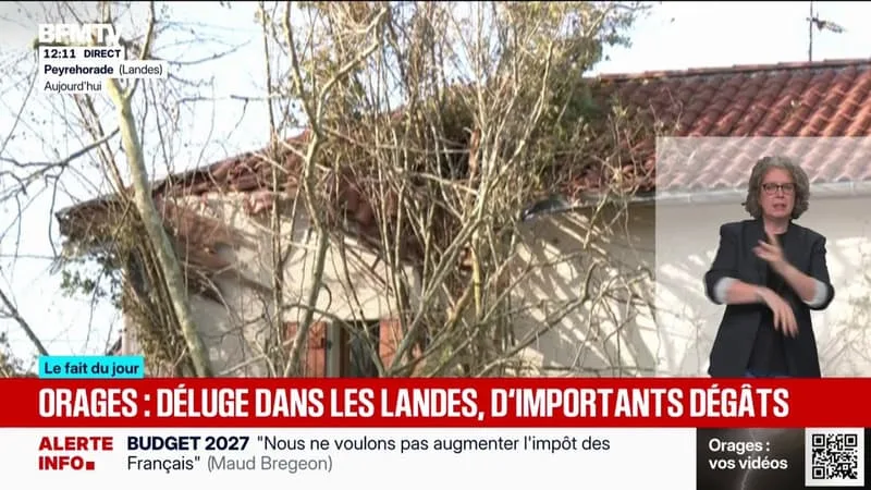 Les images des dégâts des orages qui ont frappé les Landes