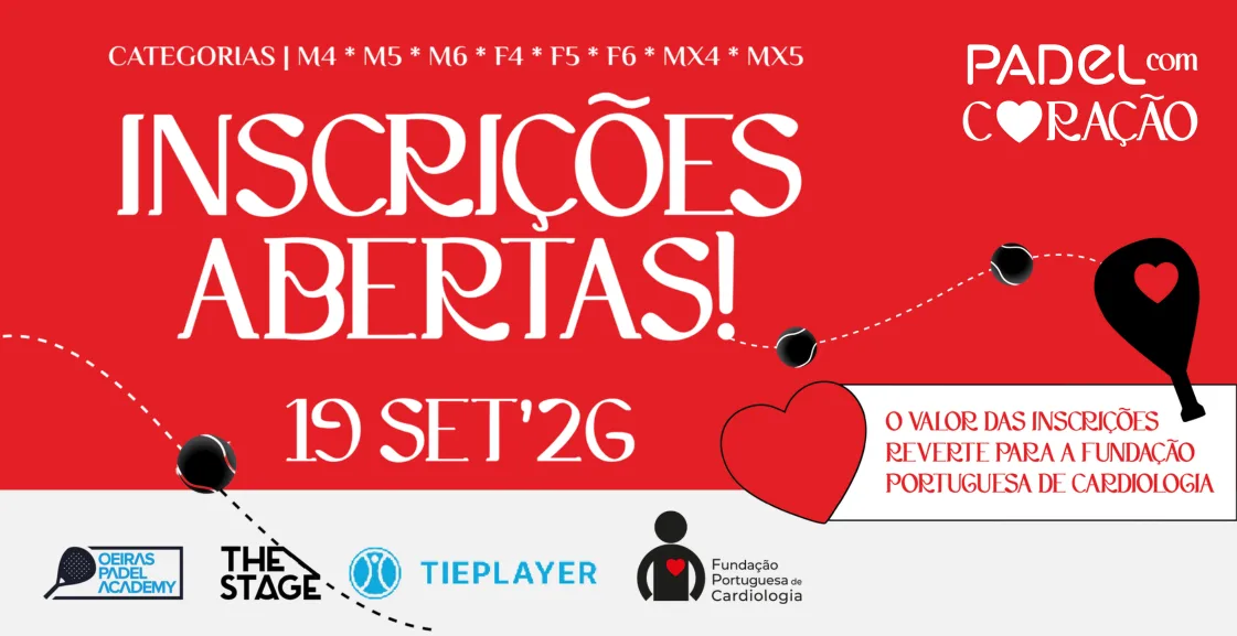 Padel com coração. Torneio promove a saúde cardiovascular dentro de campo
