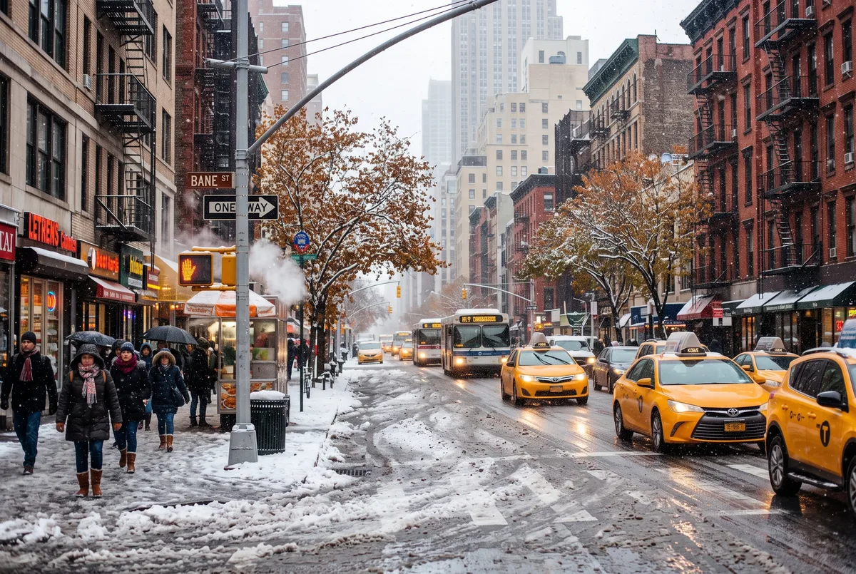 Otoño 2026 en Nueva York y cuándo caerá la primera gran nevada de la temporada