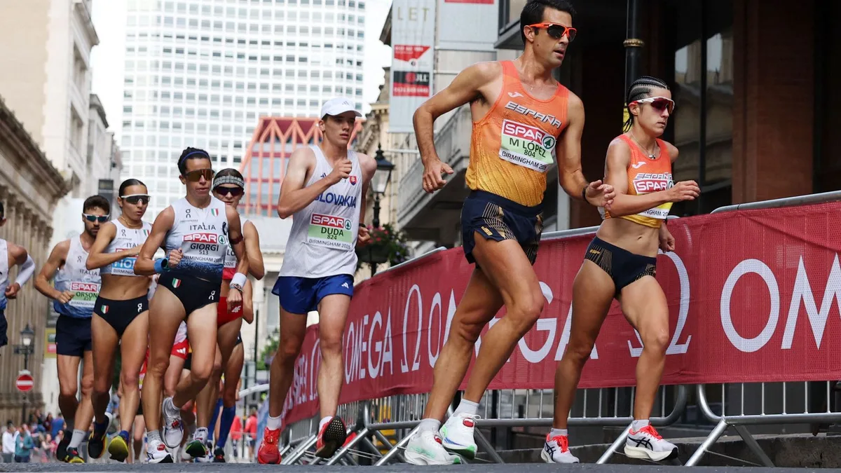 Miguel Ángel López y Raquel González culminan un día histórico para la marcha española: plata y bronce en la maratón de los Europeos