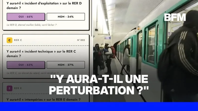 Un jeu permet de parier sur les incidents dans les transports franciliens