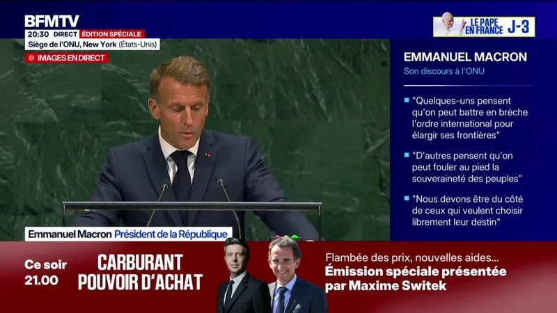 Emmanuel Macron à l'ONU: "La réouverture du détroit d'Ormuz est une priorité"