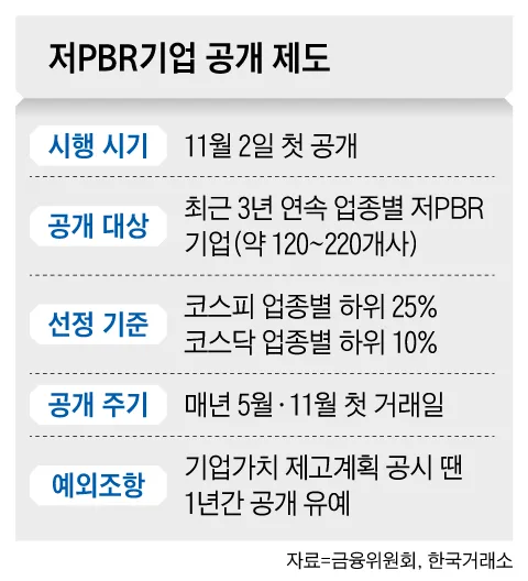 저PBR 명단 뜬다고 덥석 매수했다간 ‘가치 함정’ 빠진다...11월 ‘저PBR 명단’ 첫 공표