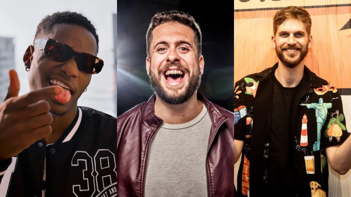 Maurício Meirelles, Paul Cabannes e Baptista Miranda levam show de humor ao ES nesta quinta (15)