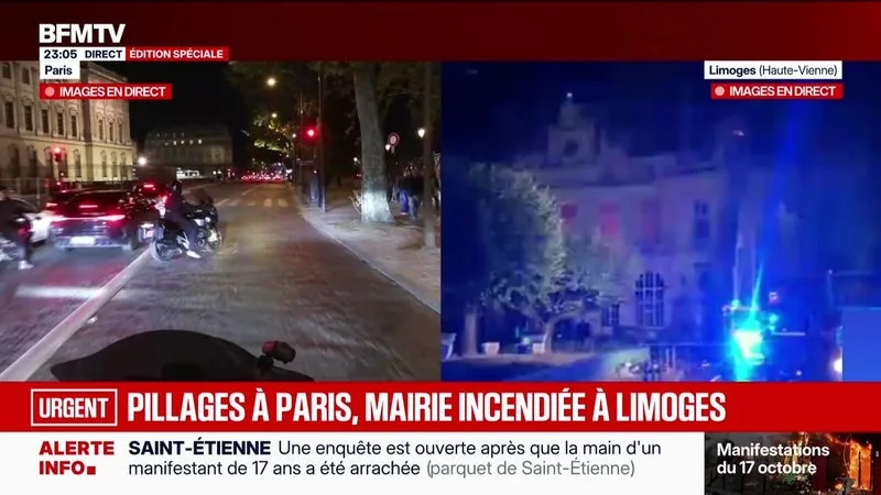 Édition spéciale : Des scènes de chaos à Paris, Lyon et Marseille - 17/10