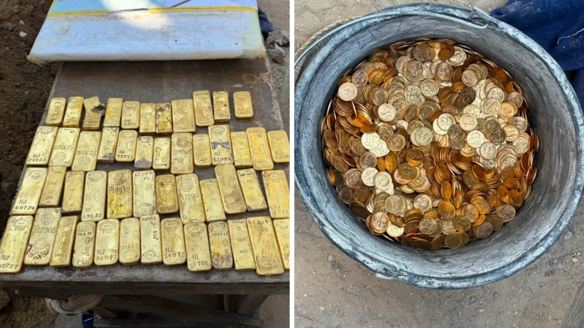 Teen digs for sewer line, finds gold stash worth 9 million euros hidden inside wall