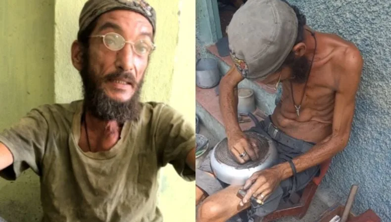 Profesor cubano limpia ollas a mano para subsistir: “Me debato entre la comida y los medicamentos”
