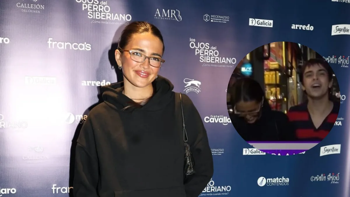 Maia Reficco en la noche porteña: silencio total sobre Franco Colapinto, look black y un estreno de teatro