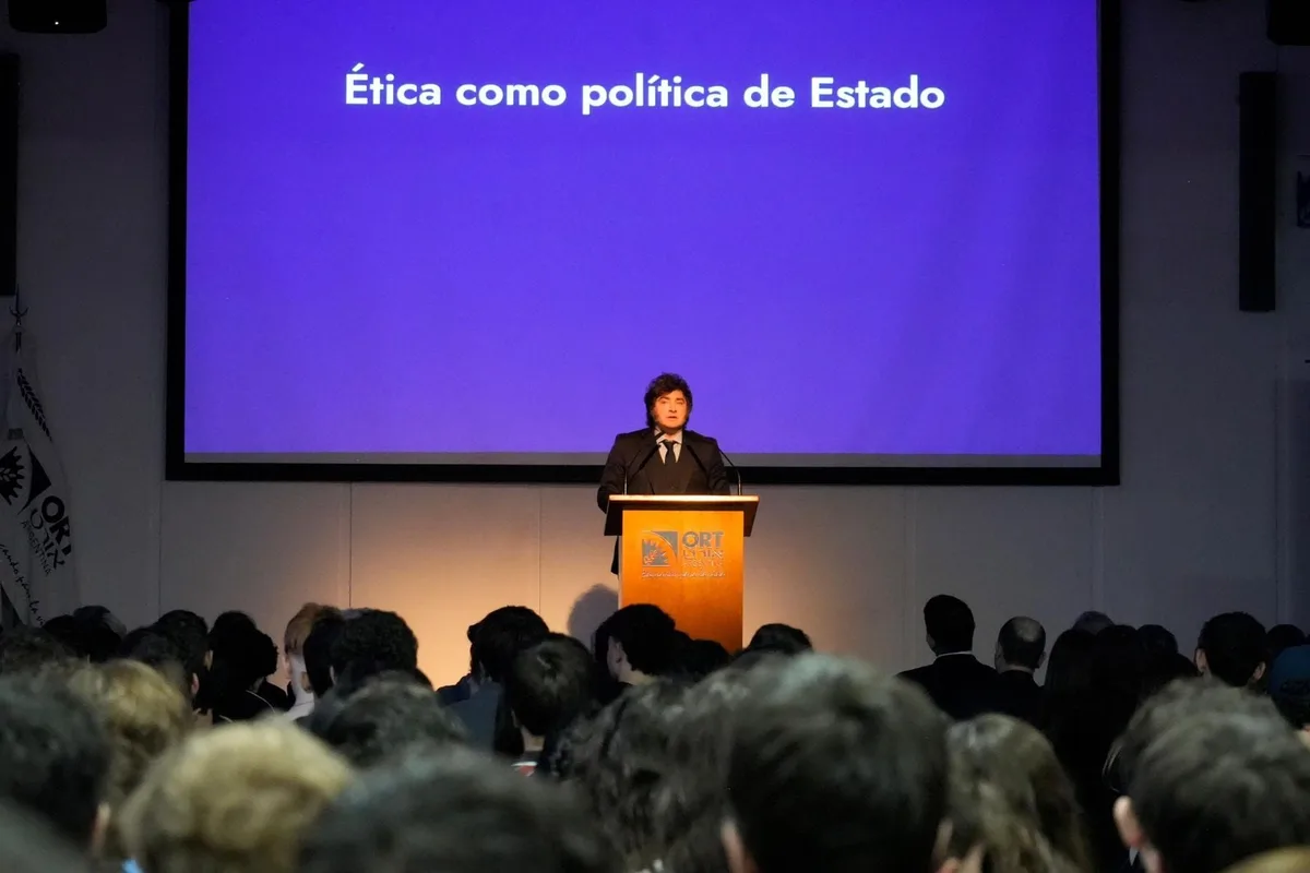 Hermetismo en la escuela ORT frente a las reacciones por el discurso de Javier Milei