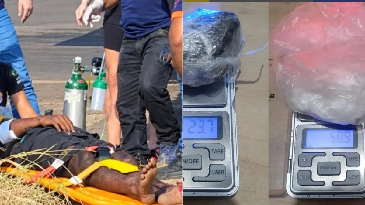Homem é preso com drogas após acidente na BR-010, no MA; moto usada por ele tinha registro de roubo