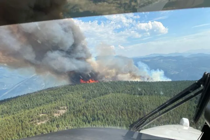 Wildfire north of Castlegar grows to 200 hectares