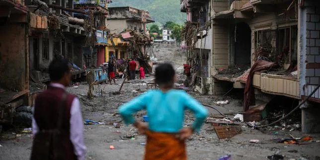 Dans le village de Devighat, au Népal, un décor apocalyptique figé par la boue : « Même nos ancêtres n’ont pas souvenir d’un déluge de cette ampleur »