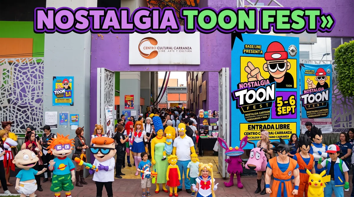 Nostalgia Toon Fest 2026: cosplay, coleccionables y actores de doblaje en un evento gratis en la Alcaldía Venustiano Carranza