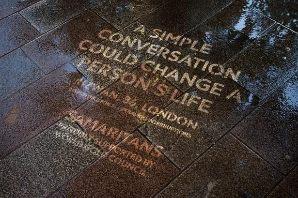 Mental health charity sprays city streets in graffiti - 'it could be life-saving'