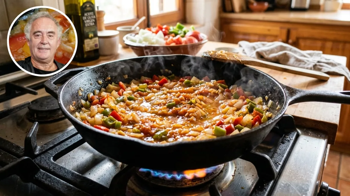Ferran Adrià, chef: “Un sofrito no es una cebolla y dos tomates; sino que son 100 gr de cebolla y 80 gr de tomate”
