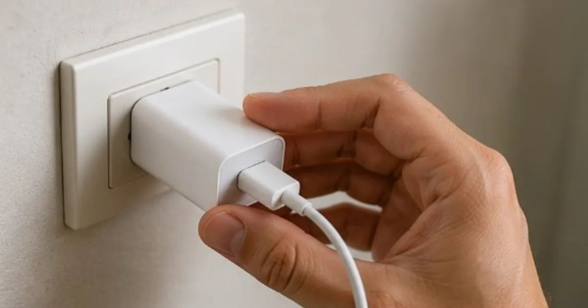 Los electricistas y técnicos coinciden: "No se debe dejar el cargador enchufado después de cargar un dispositivo"