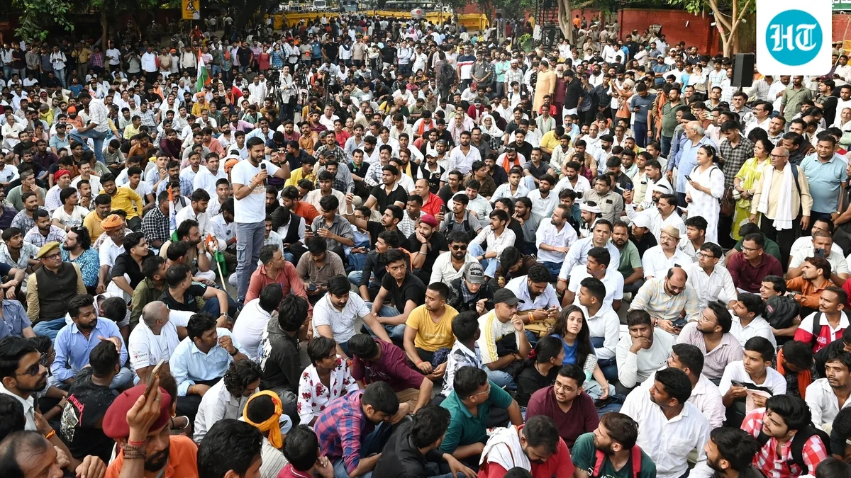 Several detained after 300 people gathered at Delhi's Connaught Place to protest reservation