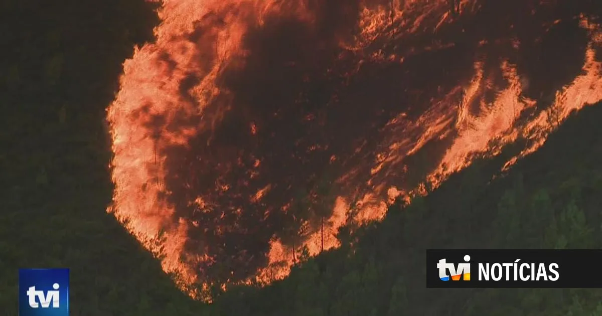 Da noite para o dia: fogo em Arouca ganha nova frente ativa e já arde em quatro zonas diferentes
