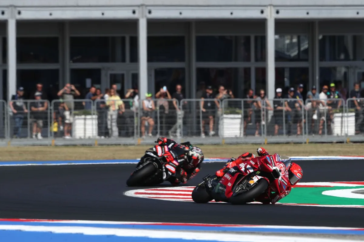 Марк Маркес выиграл спринт MotoGP в Сан-Марино. Бедзекки — второй, Алекс Маркес — пятый