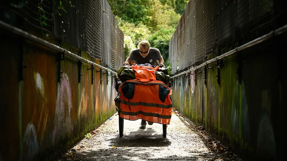Veteran walked across four continents and just swam the English Channel to return home