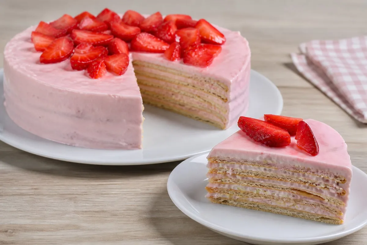 Receta de carlota de fresa: una versión rápida y fácil del postre favorito de muchos