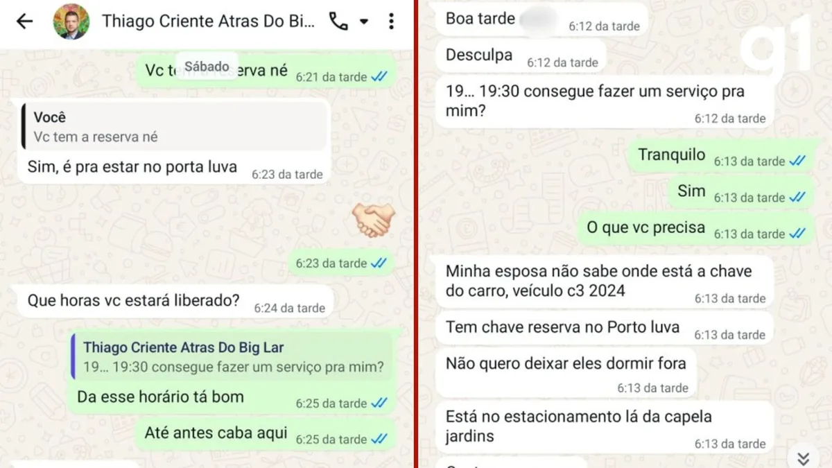 Conversa com chaveiro revela plano de suspeito para colocar 1 kg de cocaína no carro da ex em Cuiabá