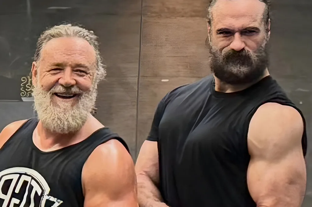 26 años después de Gladiator, Russell Crowe sorprende con su transformación física a los 62 años para volver a enfrentarse a Roma